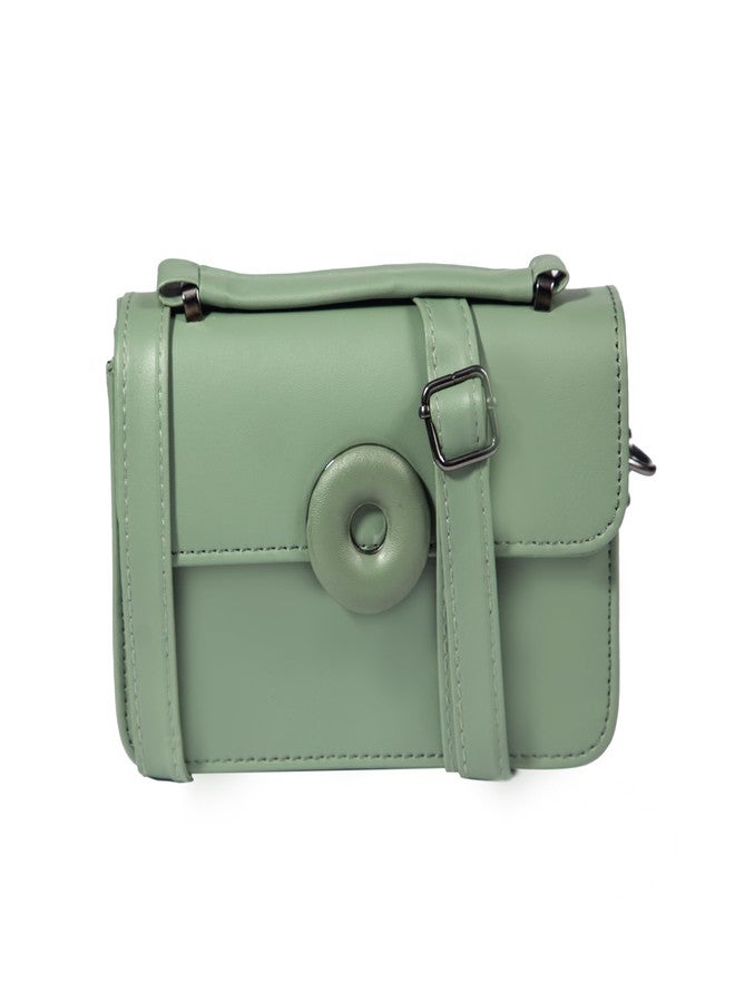 Heartbeat Crossbody Sling Bag for Women | Stylish crossbody sling bag for girls/women (Emreld Green) - Image 1